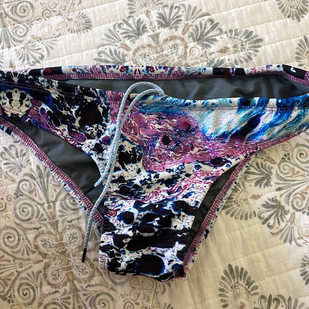 jolyn “andy” acid wash print bikini bottom